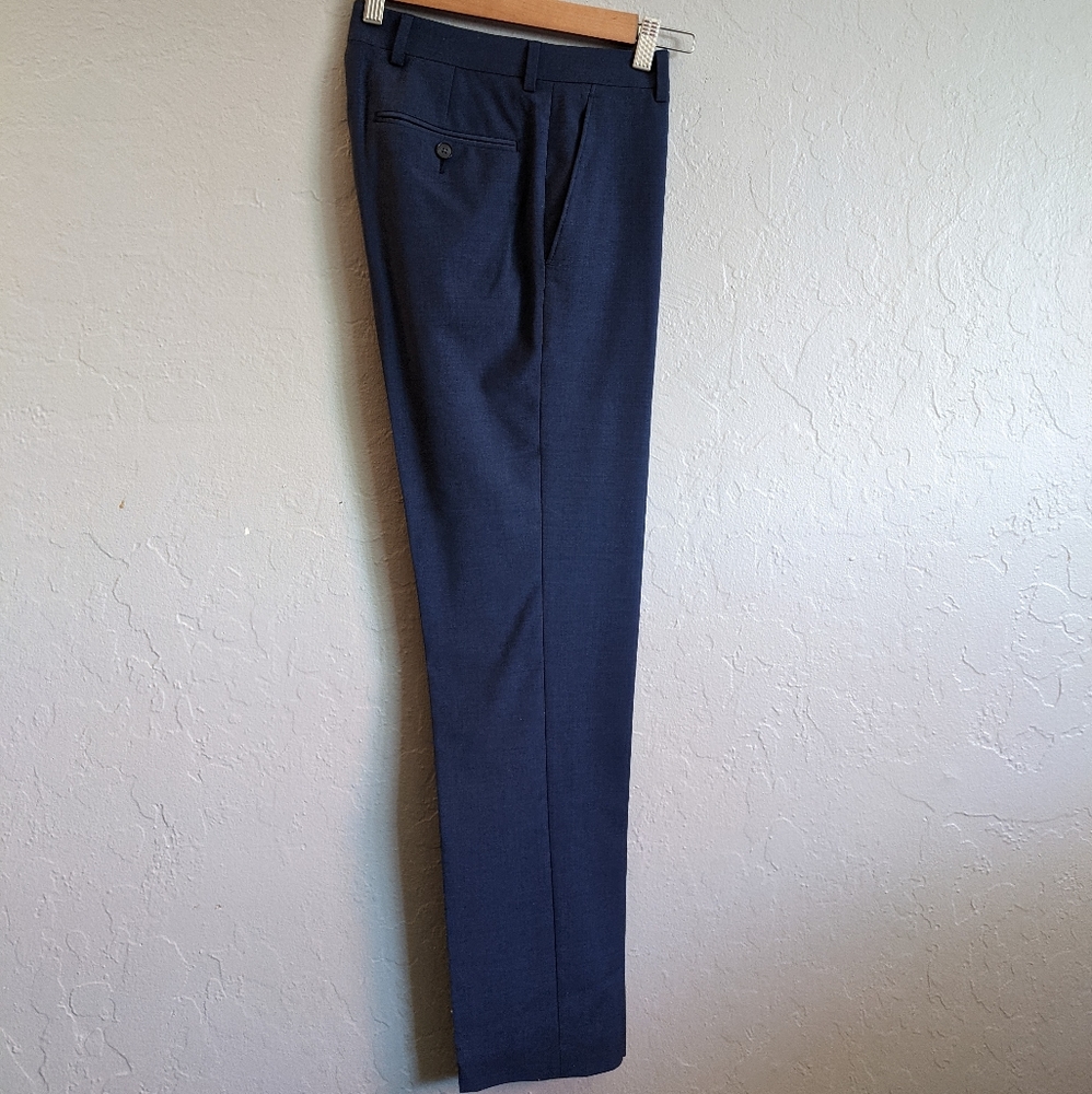 Calvin Klein blue twill suit pants